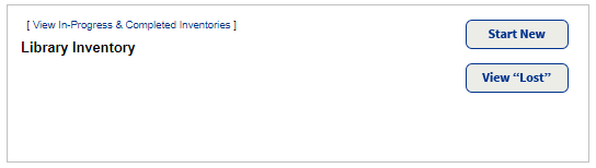 Library Inventory with View Lost button.